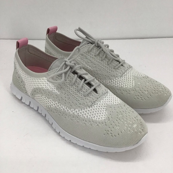 Cole Haan ZEROGRAND Stitchlite Wingtip Oxford Sneaker NWT Casual Ivory Size 7 - Picture 9 of 10
